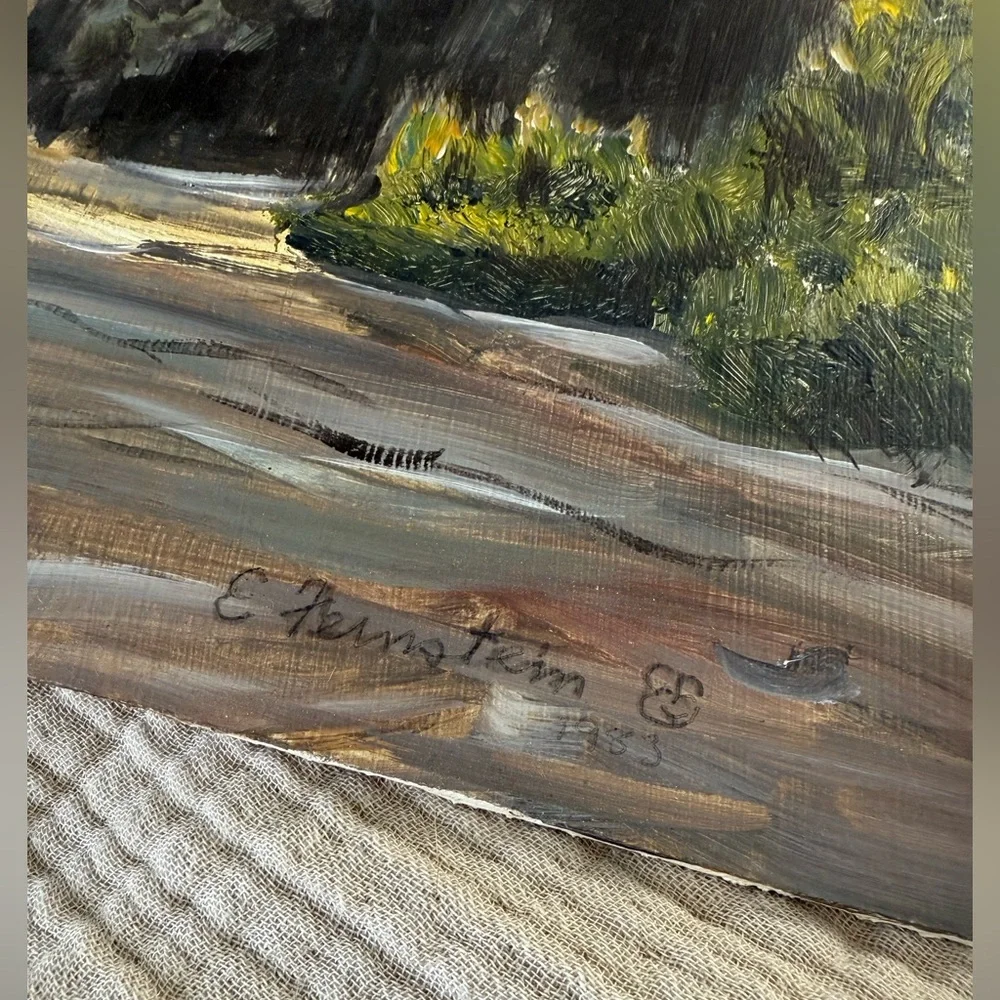 Original 12" x 16" painting on board of lava falls - Picture 2 of 4